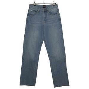 BDG Stretch Cowboy Jeans Relaxed Straight Leg High Rise Light Wash Size 28
